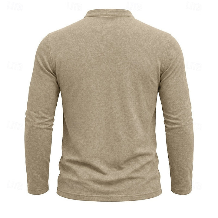 Quentin | Classic Long-Sleeve Henley Shirt