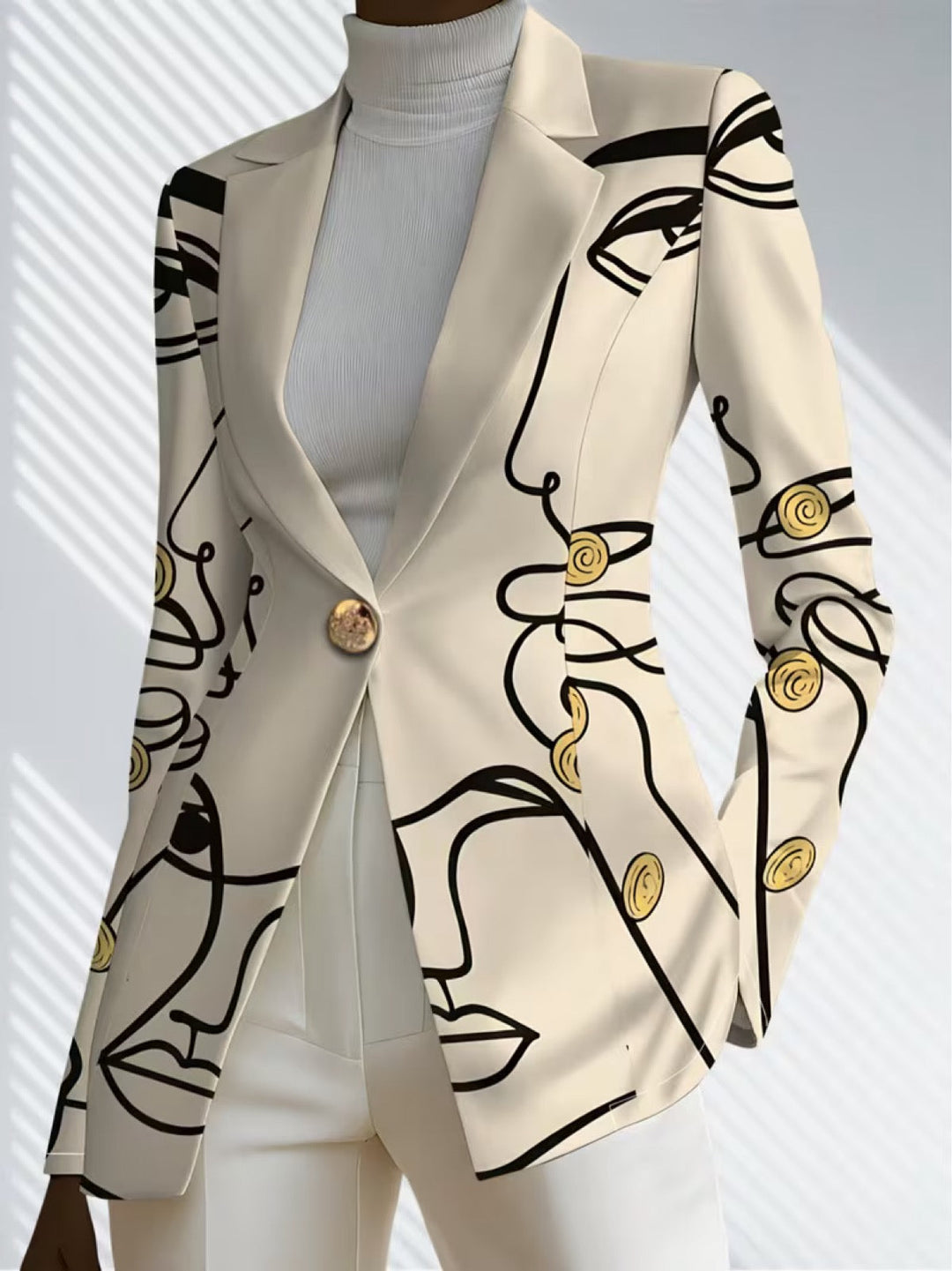 Cecile | Line Art Tailored Blazer