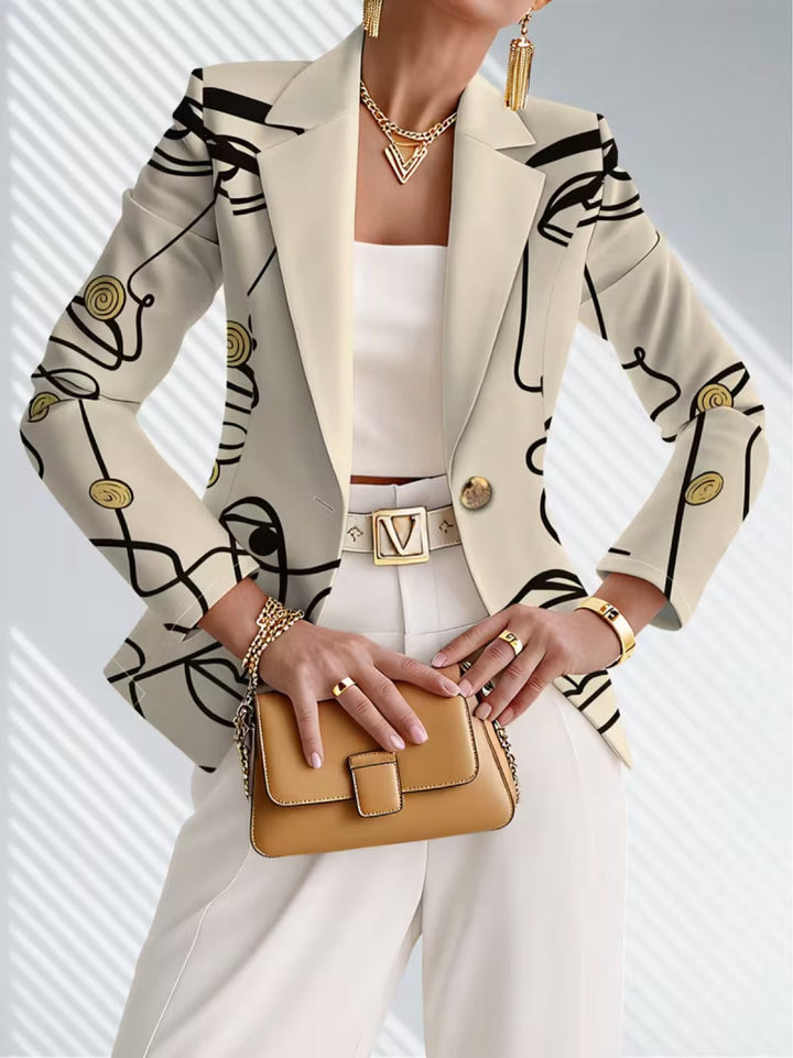 Cecile | Line Art Tailored Blazer