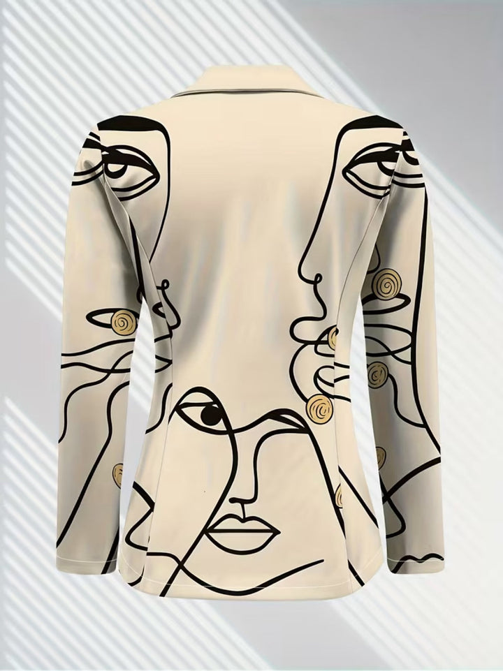 Cecile | Line Art Tailored Blazer