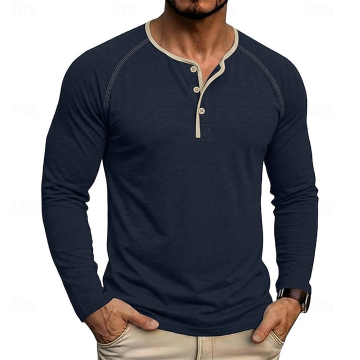 Weston | Classic Long-Sleeve Henley Shirt