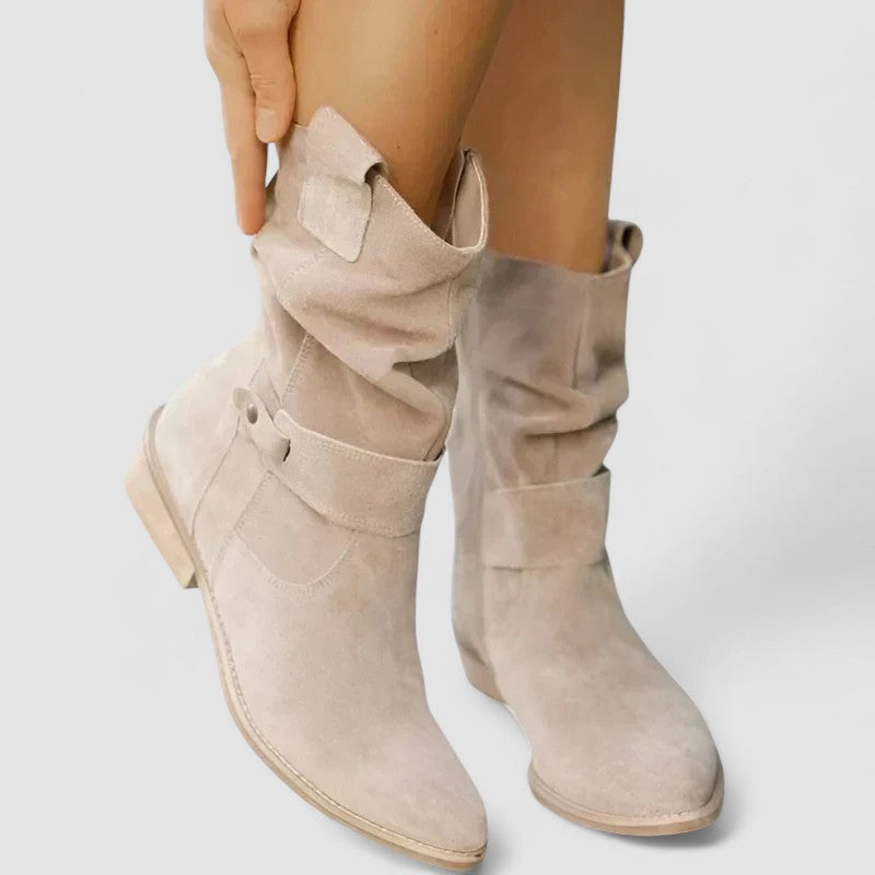 Camila | Slouch Block-Heel Boots