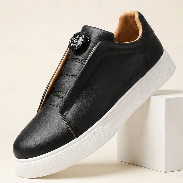 Ronald | Men's Minimalist Slip-On Leather Sneakers