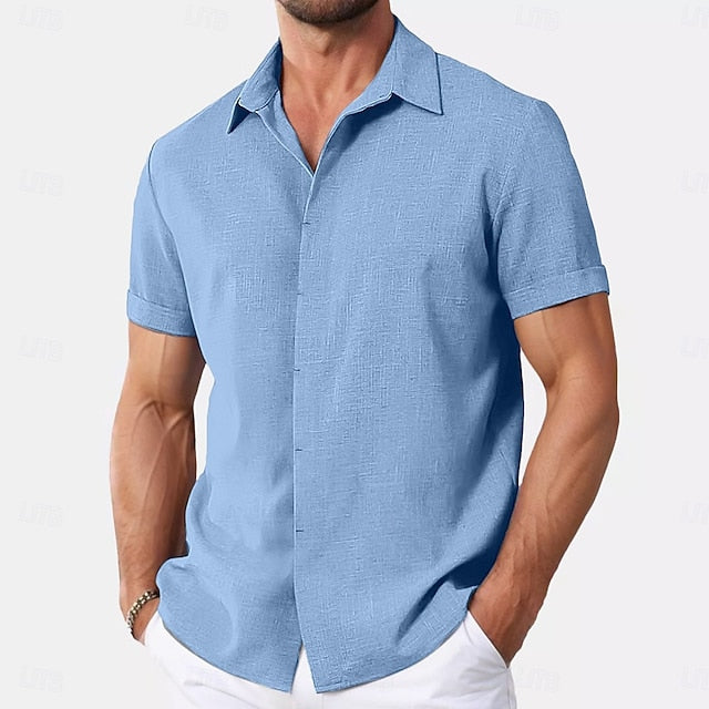 Douglas | Men's Linen Short Sleeve Shirt