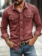 Harrison | Men's Dyed Western Long Sleeve Shirt