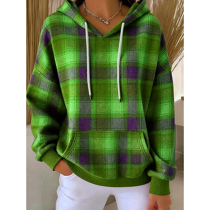 Marlene | Cozy Checked Hoodie