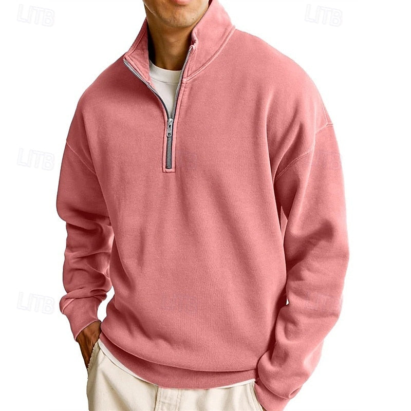 Callahan | Quarter-Zip Standing Collar Sweatshirt