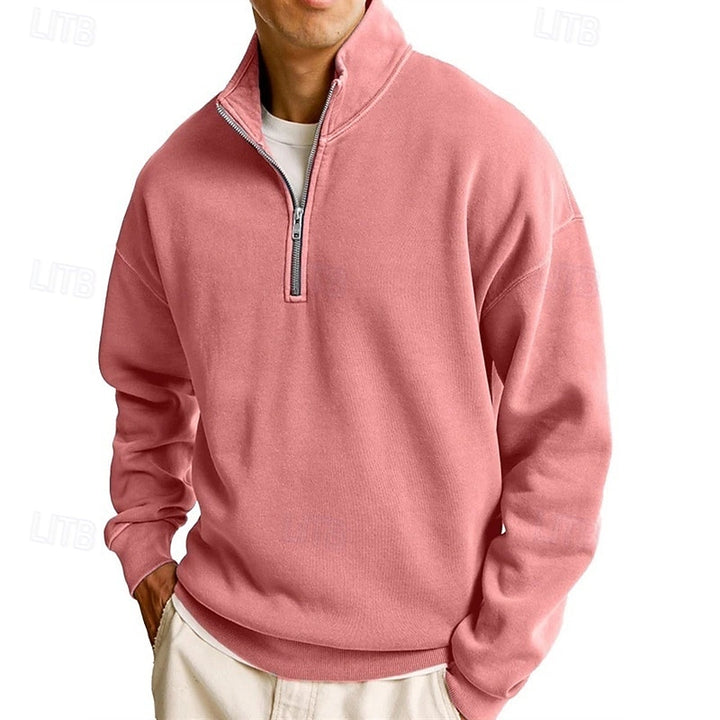 Callahan | Quarter-Zip Standing Collar Sweatshirt