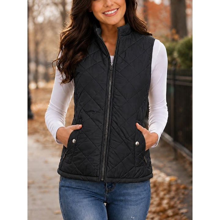 Carmen | Quilted Stand-Collar Vest