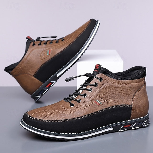 Ralph | Men's High-Top Lace-Up Leather Shoes