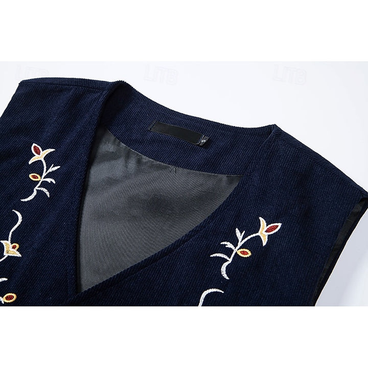 Harvey | Floral Embroidered Vest