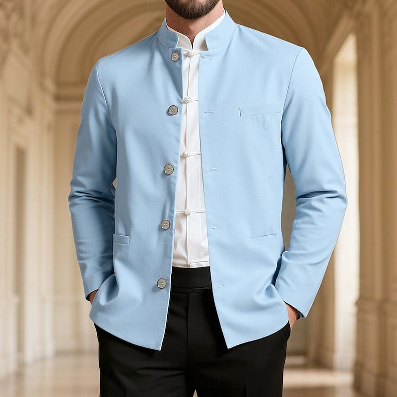 Edmund | Stand-Collar Button Jacket