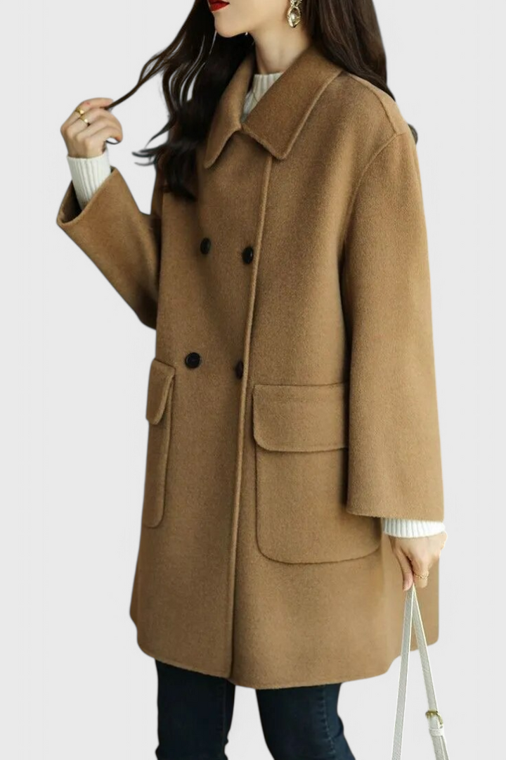 Lenora | Timeless Double-Breasted Overcoat