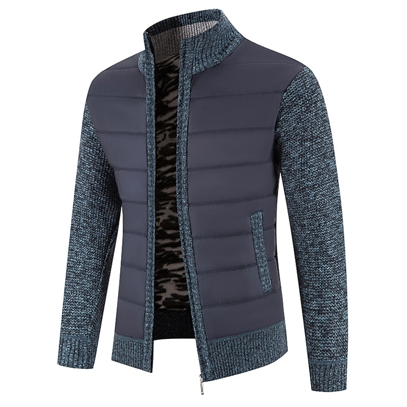 Reid | Stand-Collar Zip Cardigan