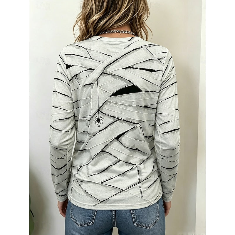 Georgia | Halloween Playful Graphic Long Sleeve Top