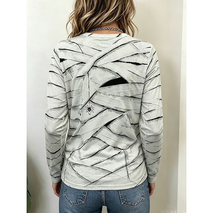 Georgia | Halloween Playful Graphic Long Sleeve Top
