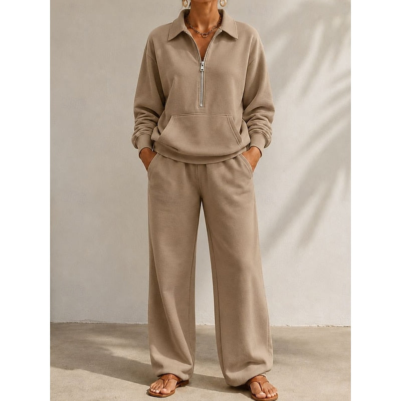 Marlow | Relaxed Half-Zip Two-Piece Set