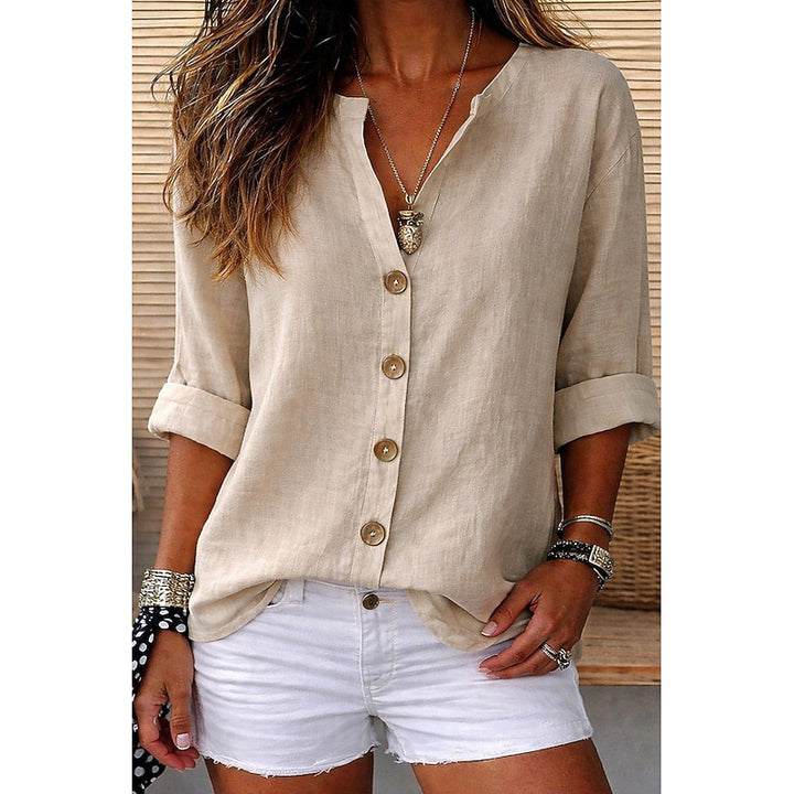 Rosalie | Relaxed Button-Front Blouse