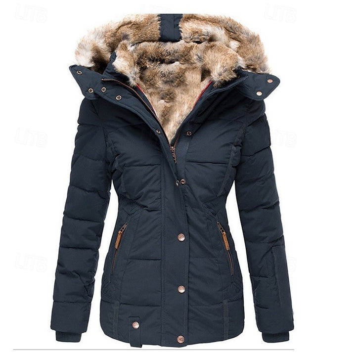Guinevere | Fur-Trim Hooded Puffer Jacket