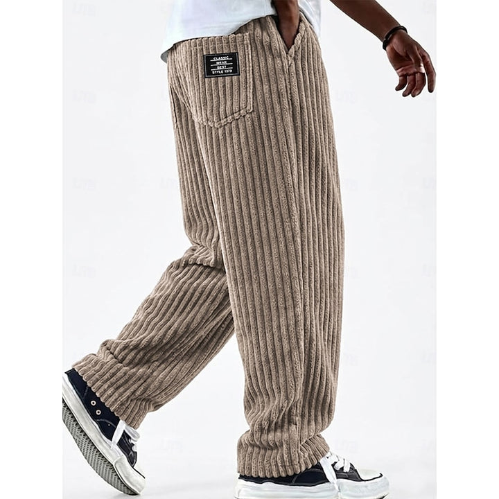Harrison | Ribbed Straight-Leg Pants