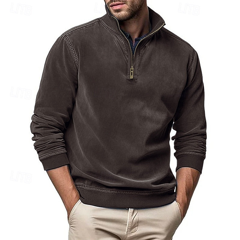 Donovan | Quarter-Zip Stand-Collar Sweatshirt