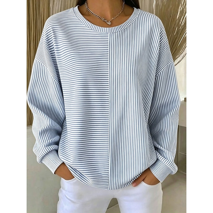 Lucia | Relaxed Striped Crew-Neck Top