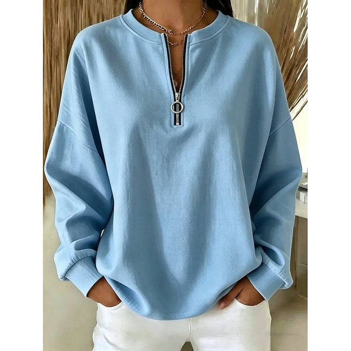 Josephine | Relaxed Quarter-Zip Sweatshirt
