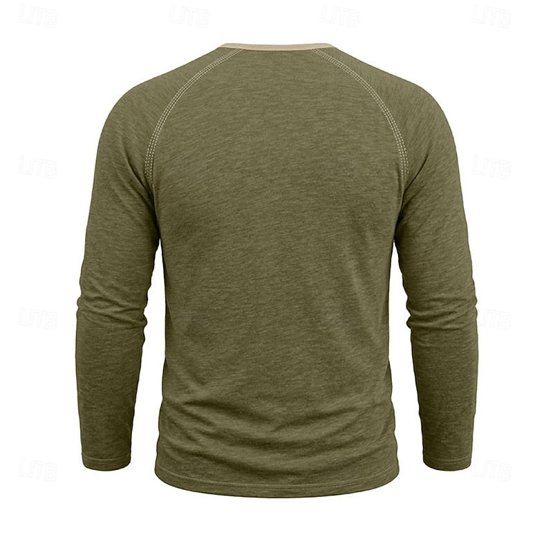Weston | Classic Long-Sleeve Henley Shirt