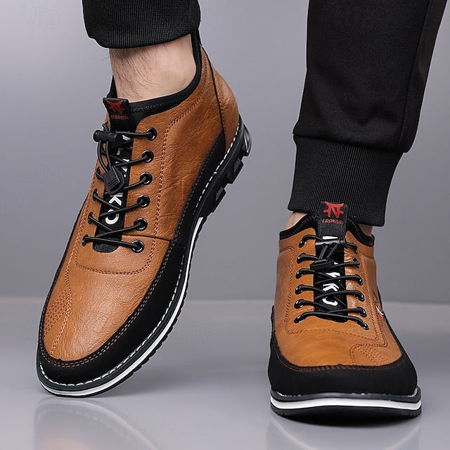 Ralph | Men's High-Top Lace-Up Leather Shoes
