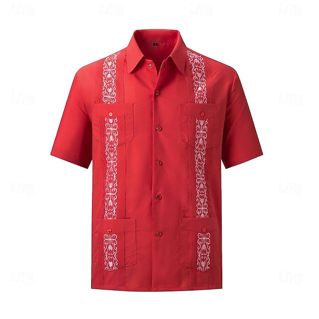 Mateo | Embroidered Short Sleeve Shirt