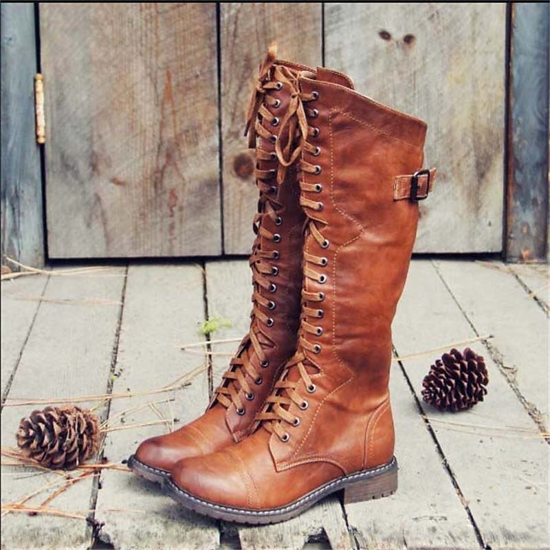 Rosamund | Timeless Lace-Up Riding Boots