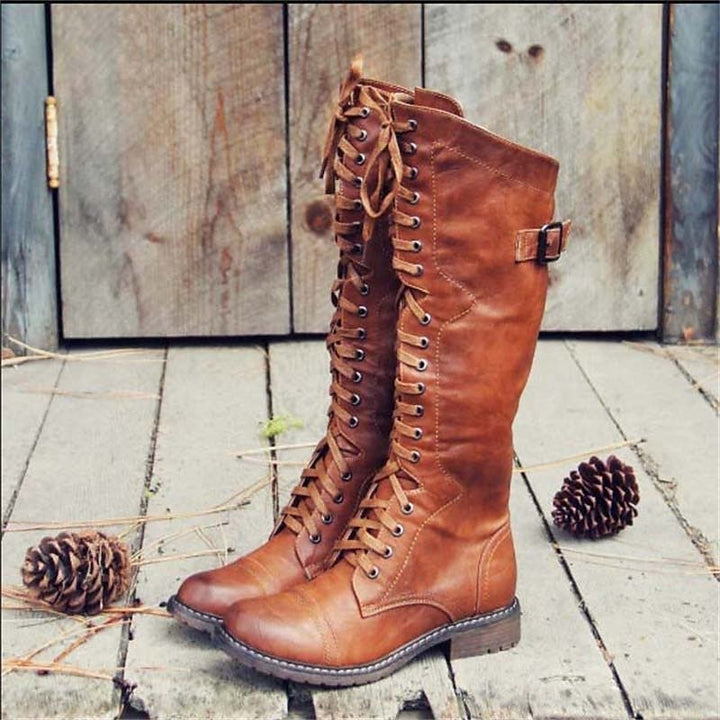 Rosamund | Timeless Lace-Up Riding Boots