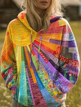 Sienna | Sunrise Patchwork Hoodie