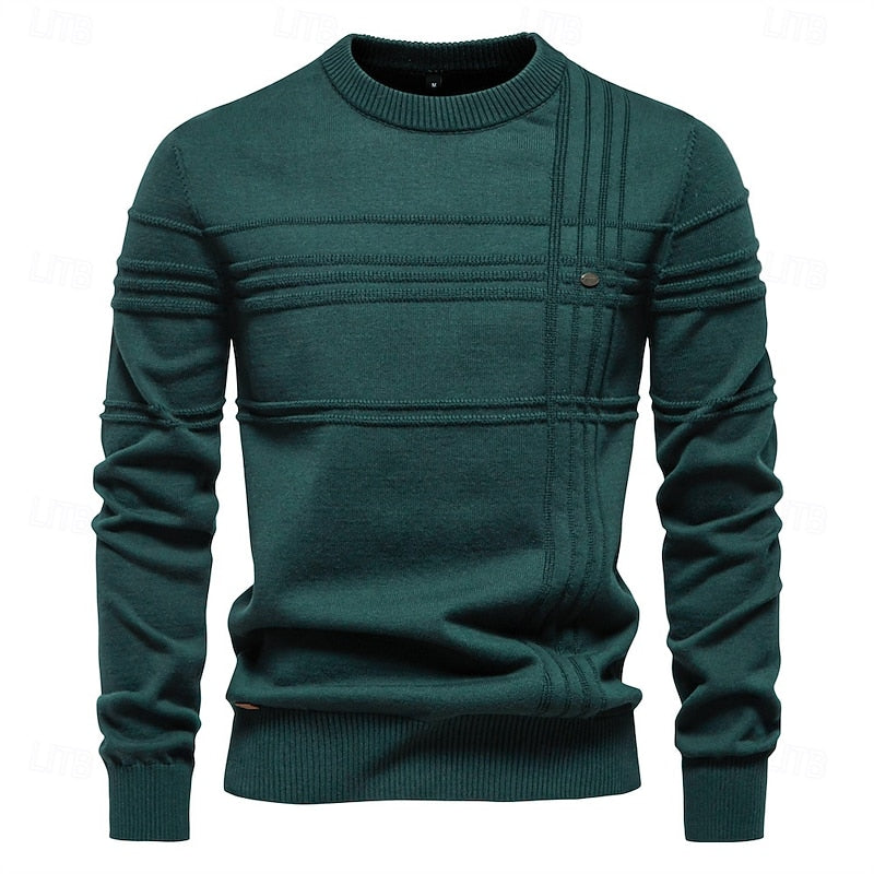 Bryce | Textured Crewneck Sweater