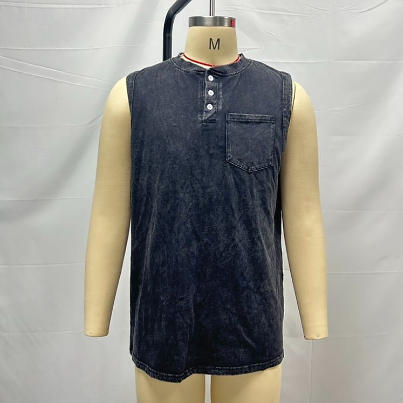 Carson | Classic Button Pocket Tank Top