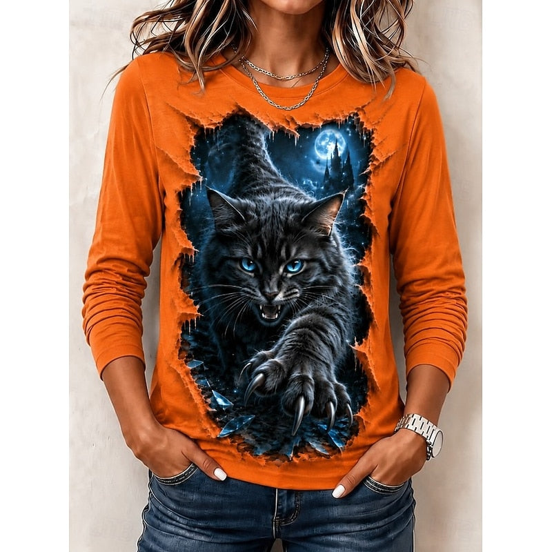 Maisie | Graphic Print Halloween Top