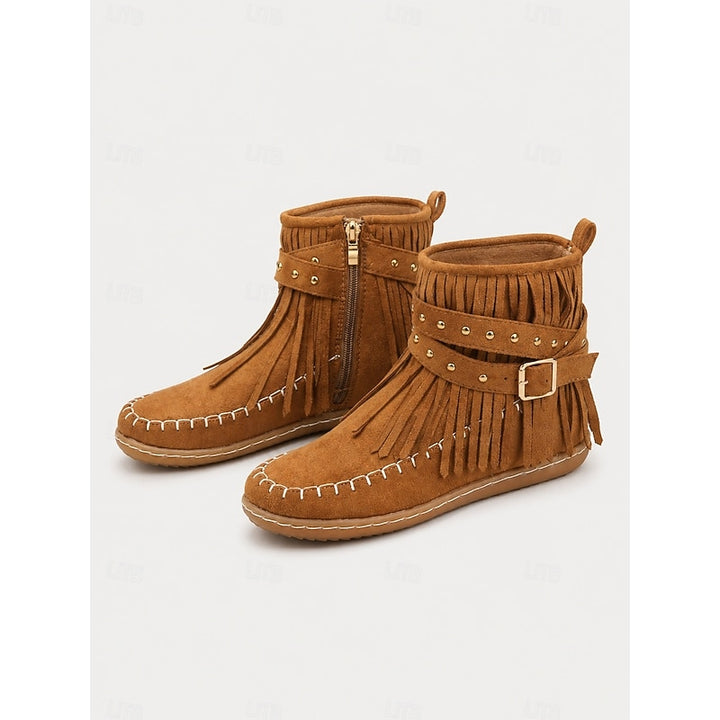 Cheyenne | Fringe Western Ankle Boots