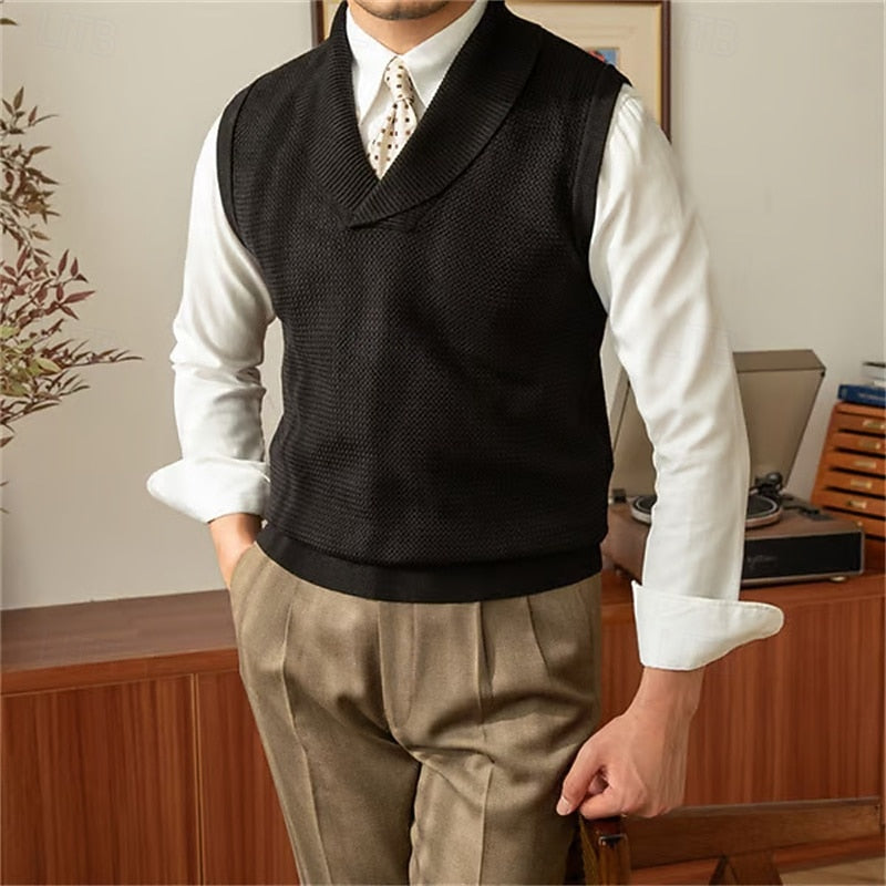 Calvin | Shawl Collar Sweater Vest