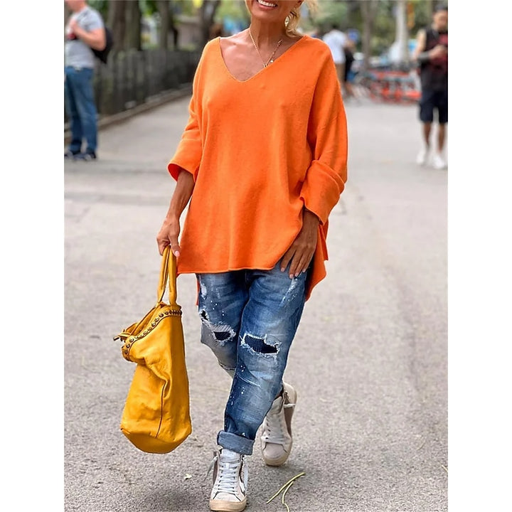 Joanne | Relaxed V-Neck Pullover
