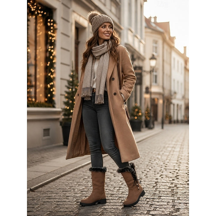 Paige | Cozy Lace-Up Knee-High Boots