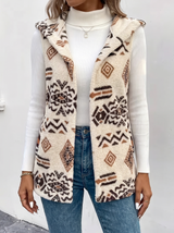 Claudia | Patterned Hooded Vest
