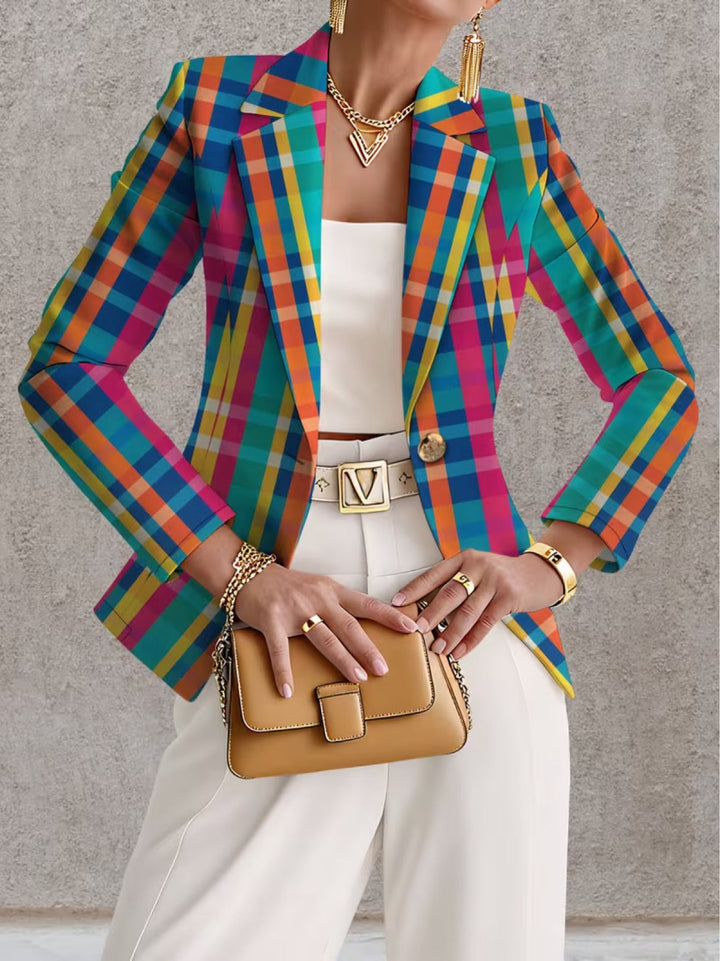 Loretta | Vibrant Checked Blazer