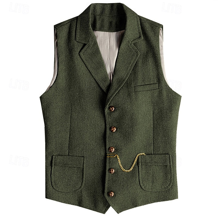 Nathaniel | Tailored Herringbone Waistcoat