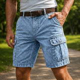 Larry | Men's Washed Cotton Cargo Shorts