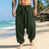 Dale | Men's Linen Baggy Beach Trousers