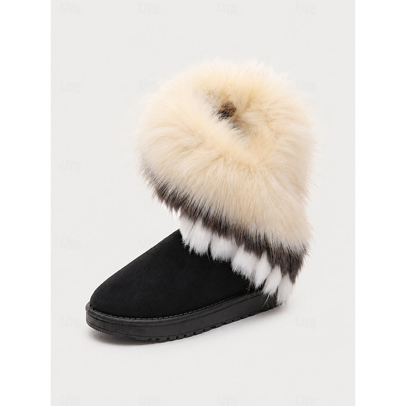 Odile | Cozy Fur-Trimmed Snow Boots