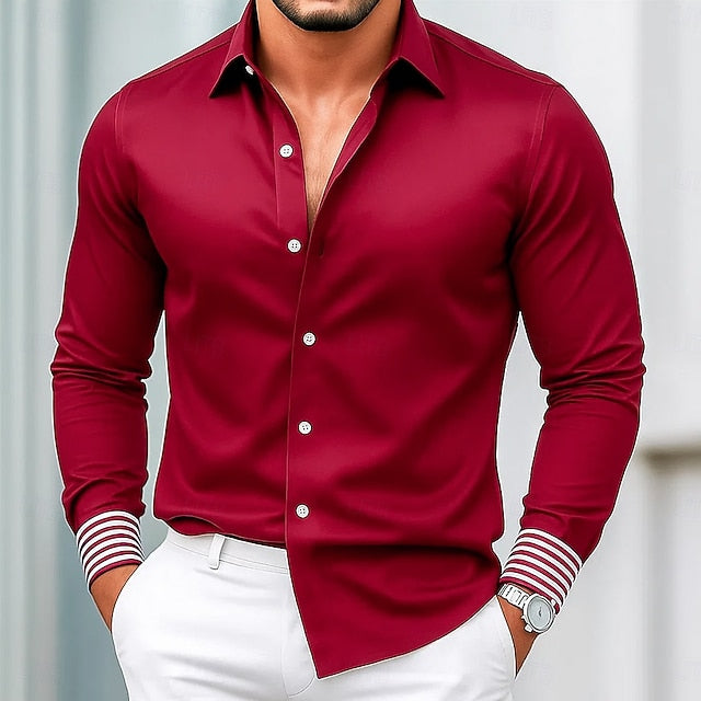Victor | Men's Satin Dress Shirt