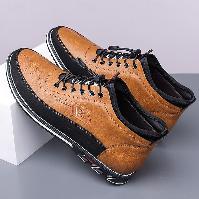 Ralph | Men's High-Top Lace-Up Leather Shoes