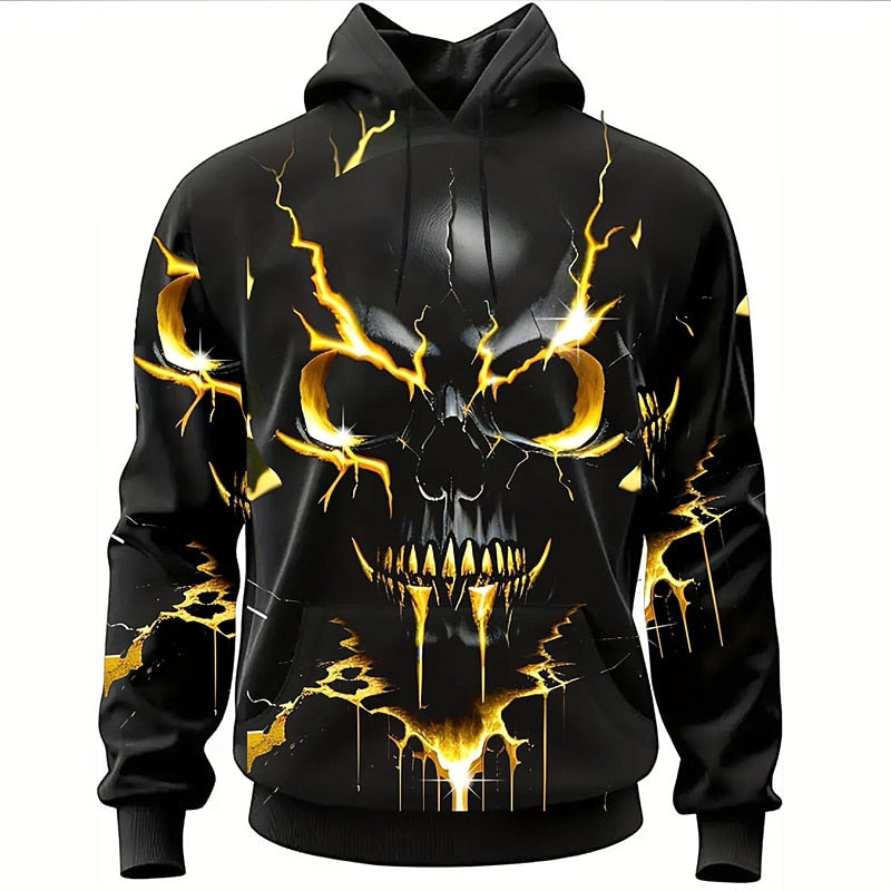 Dorian | Halloween Skull Graphic Hoodie