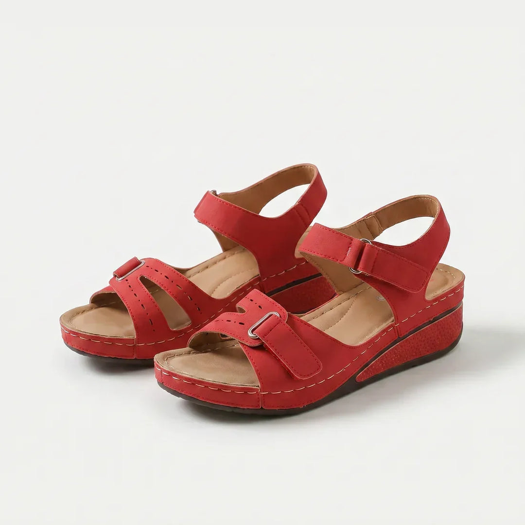 Nadia | Cushioned Wedge Sandals